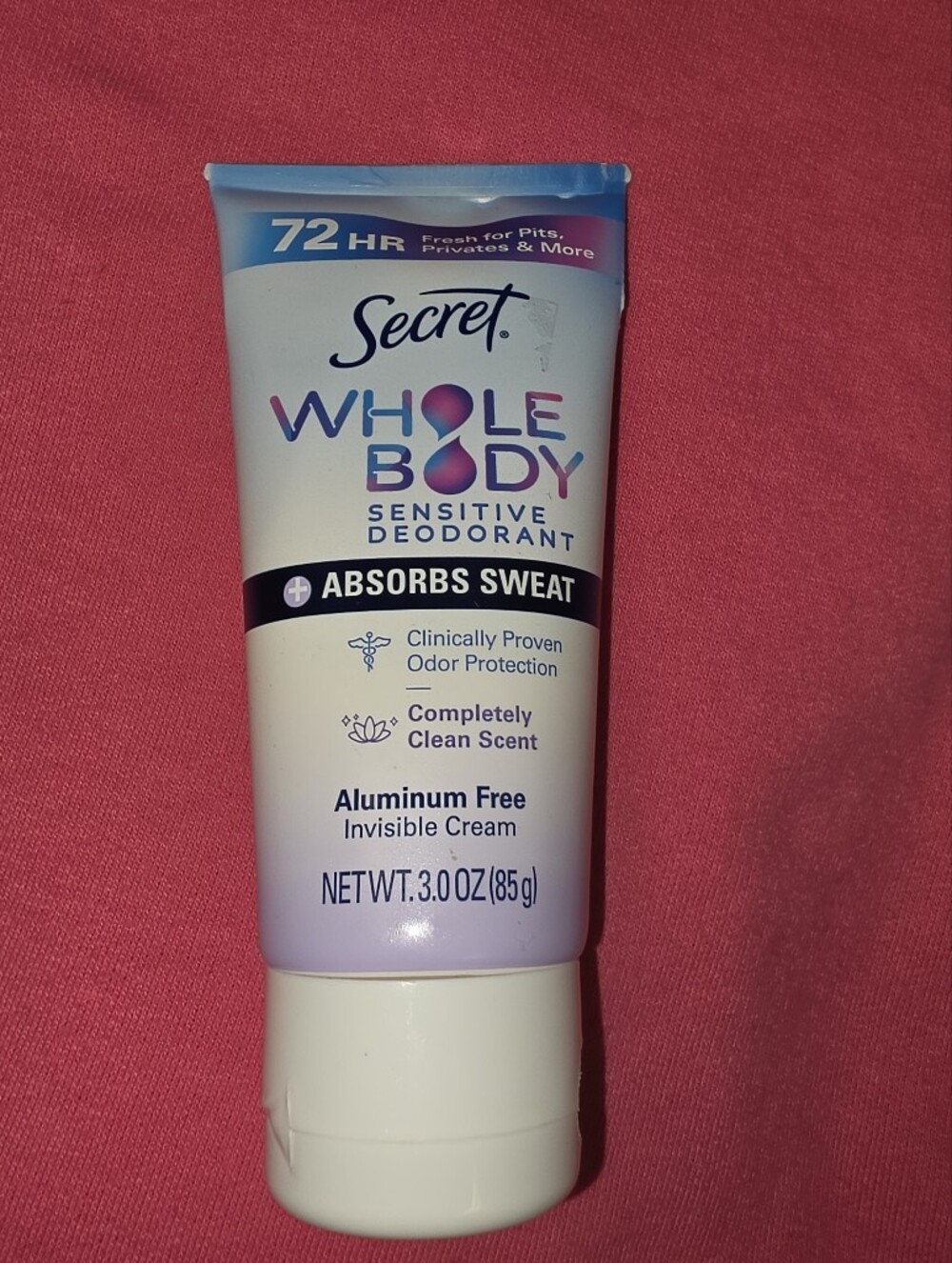 Secret Whole Body Sensitive Deodorant Cream - White and Blue